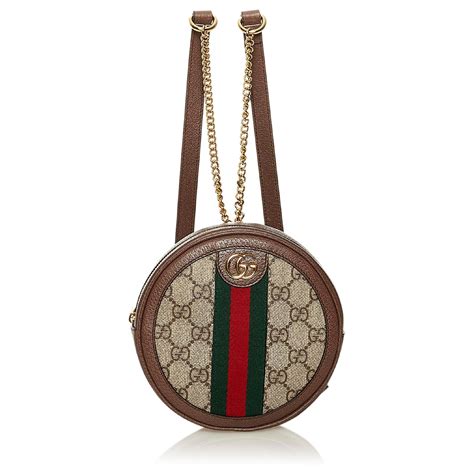 zaino gucci tela marrone|Zaino Ophidia GG Medium in Marrone .